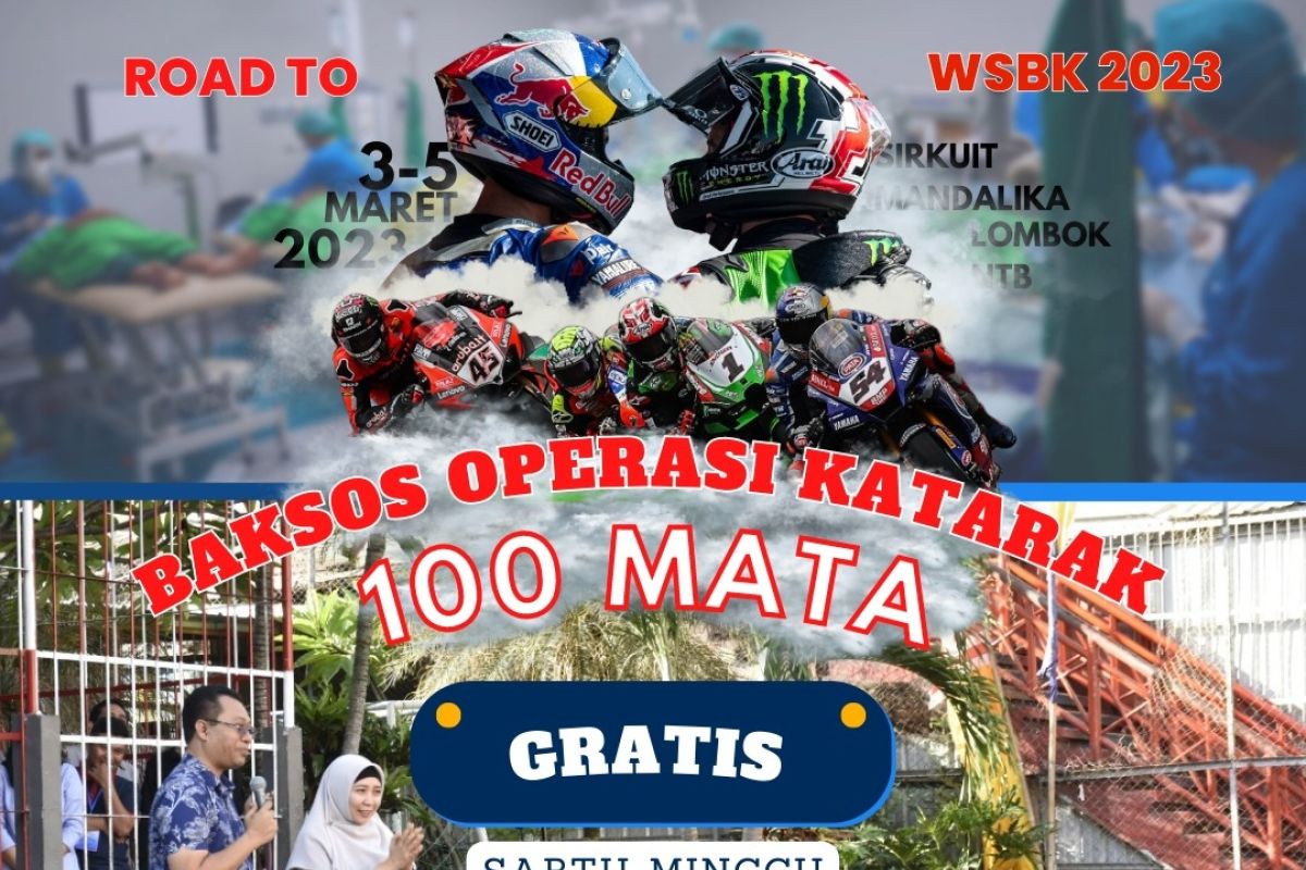 Pemprov NTB menggelar operasi katarak gratis sambut WSBK Mandalika