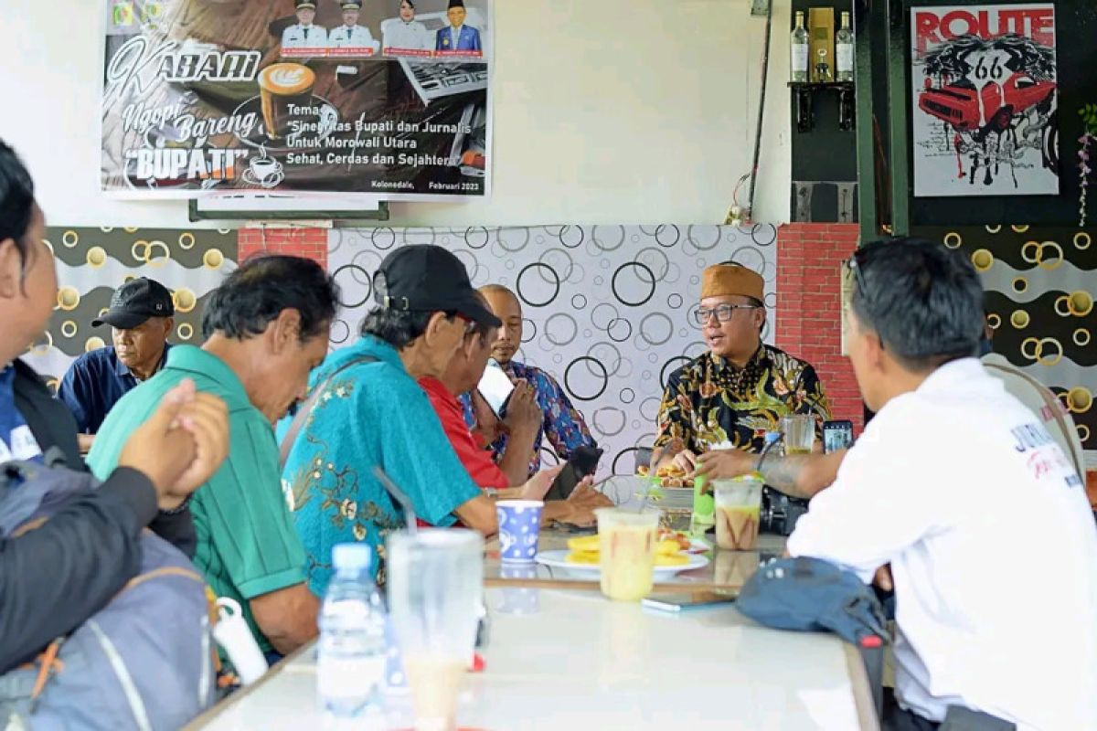 Ngopi bareng wartawan, Bupati Morut beberkan masalah krisis listrik sampai penataan kota Kolonodale