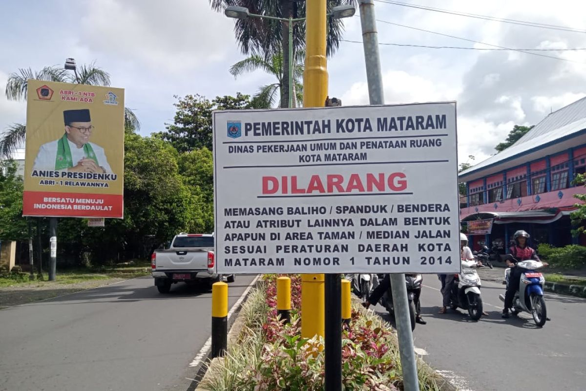 Pemkot menyiapkan zonasi pemasangan alat peraga kampanye di Mataram