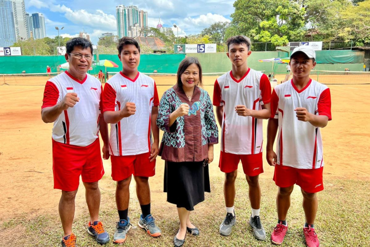 Tim tenis putra Piala Davis Junior Indonesia melaju ke babak kualifikasi