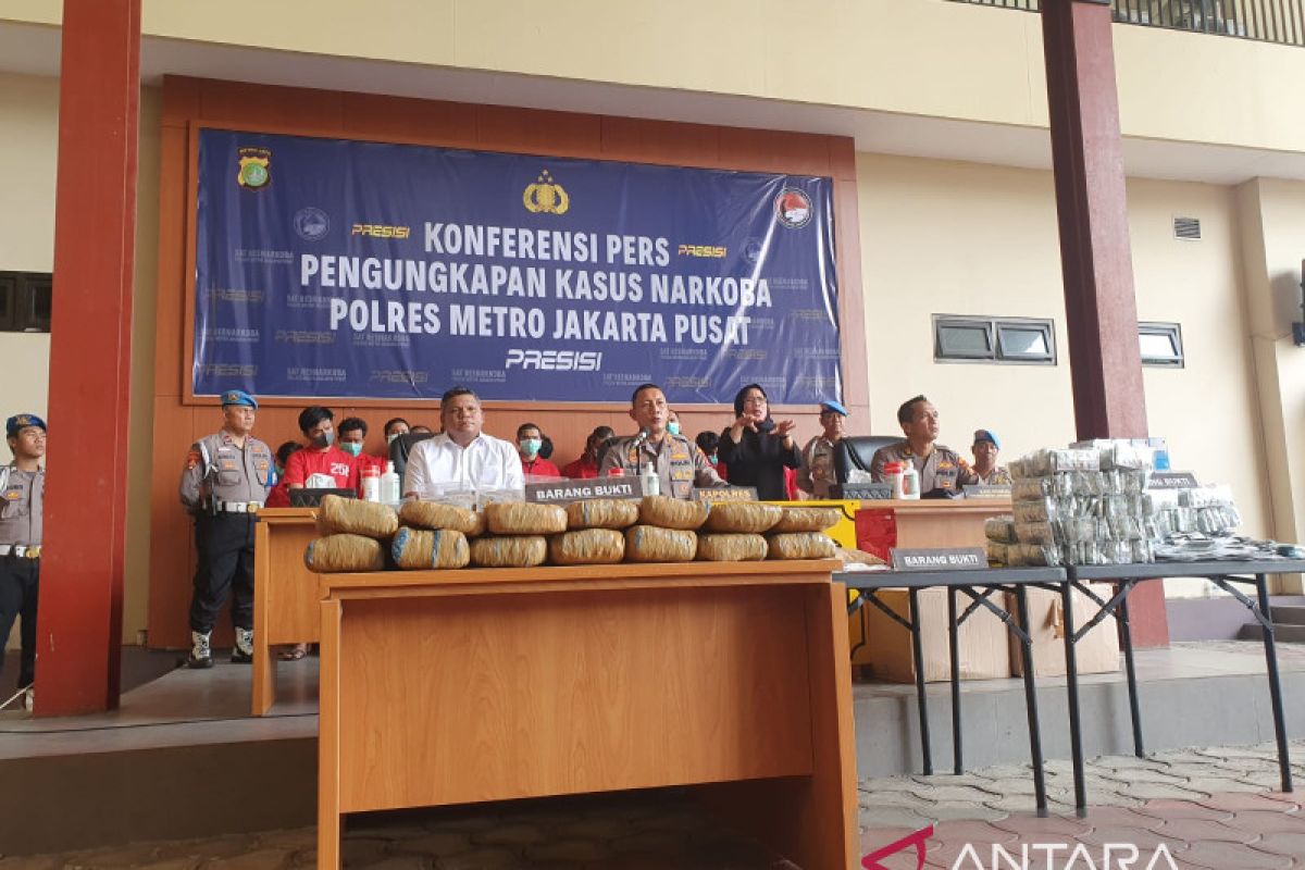 Peredaran susu ganja berhasil digagalkan Polrestro Jakarta Pusat