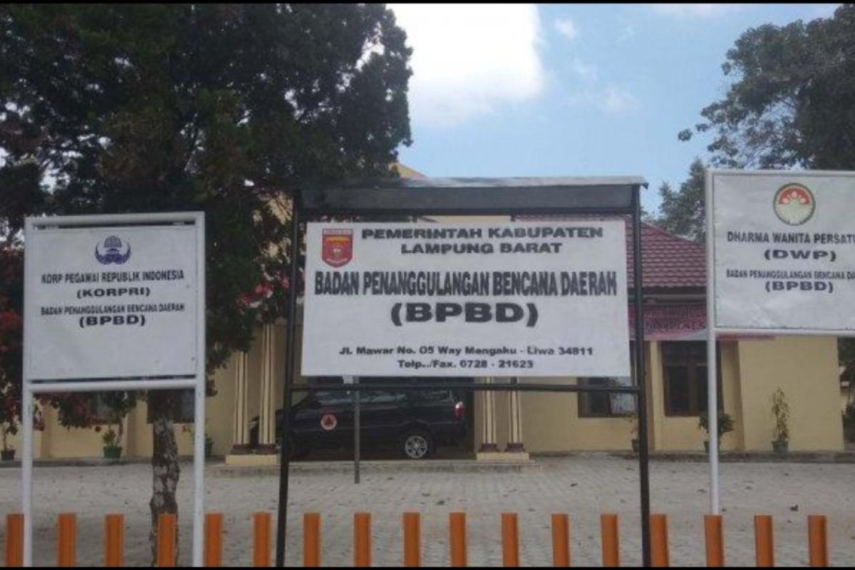 BPBD Lampung Barat catat 13 bencana terjadi selama Januari-Maret 2023