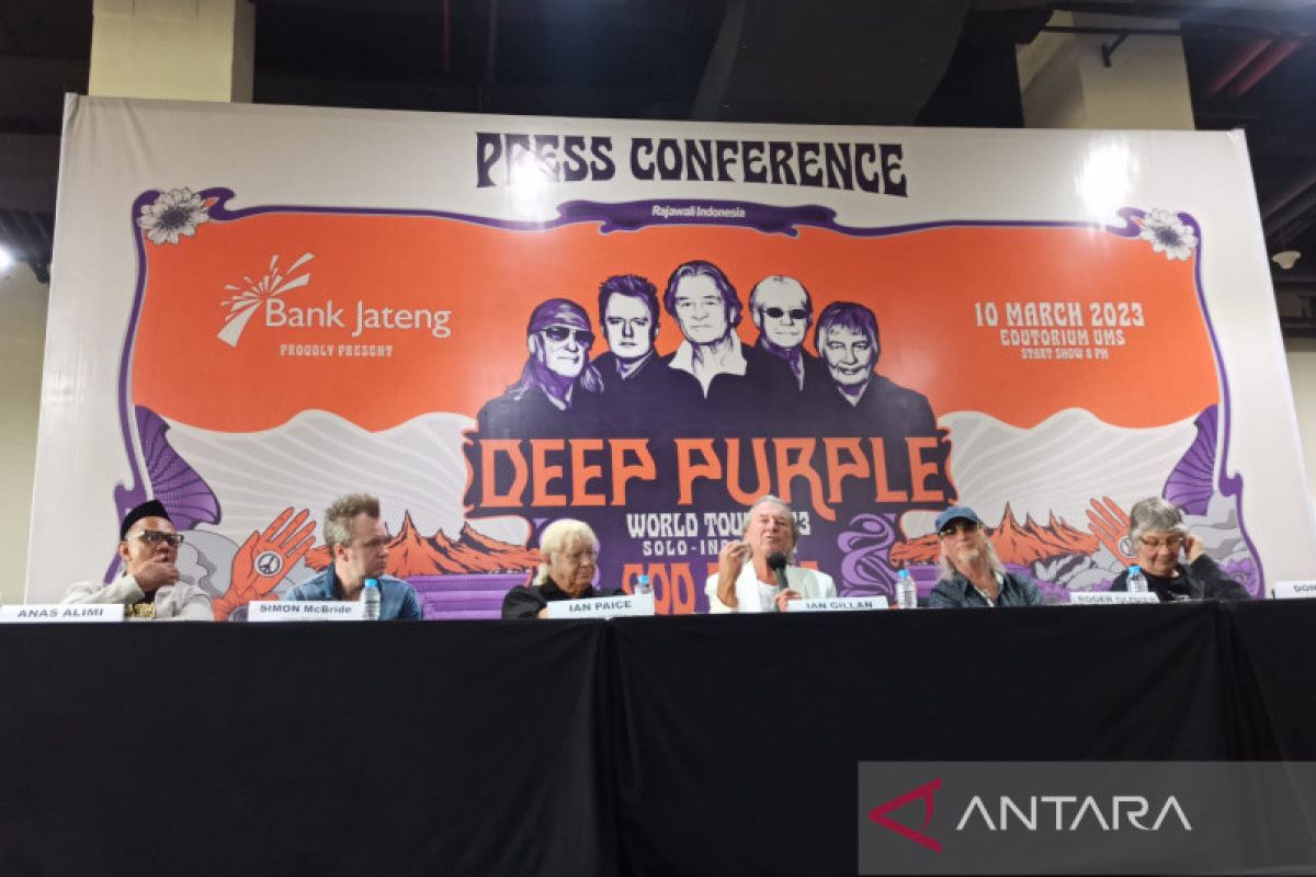 Band legendaris Deep Purple akan manggung di Solo malam ini