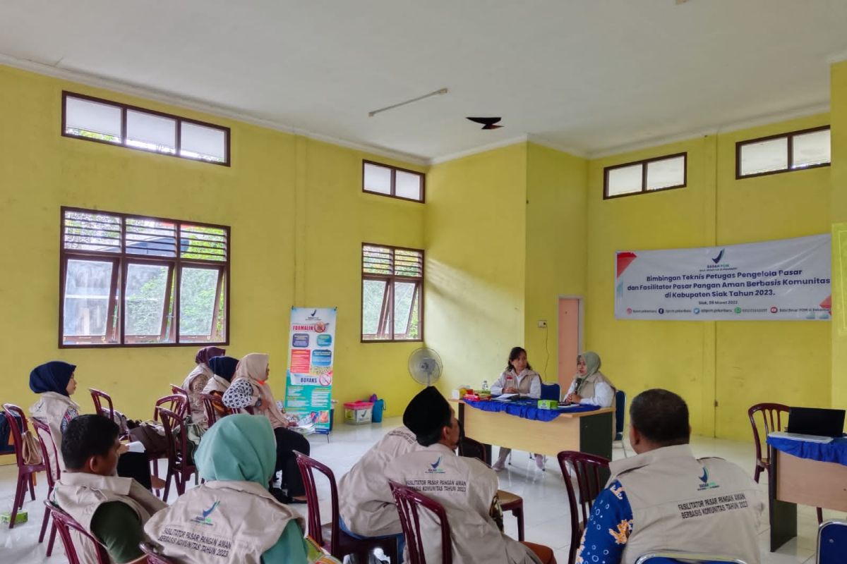 BBPOM di Pekanbaru latih petugas pasar di Siak ketahui bahan berbahaya