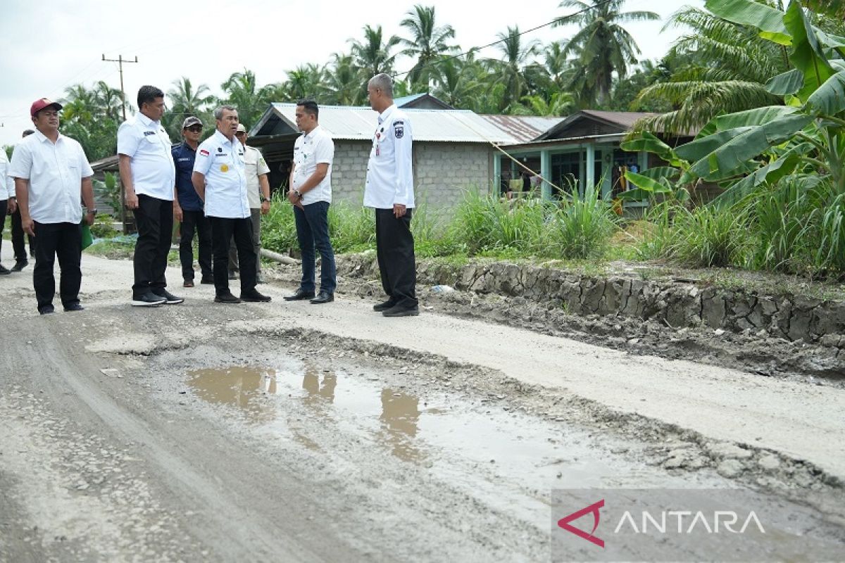 Terima laporan, Gubernur Syamsuar langsung tinjau jalan di Sinaboi, seminggu selesai diperbaiki