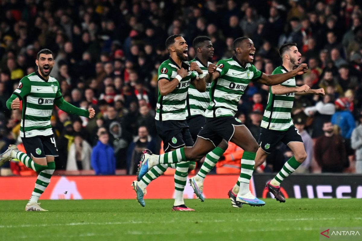 Arsenal disingkirkan Sporting Lisbon lewat adu penalti