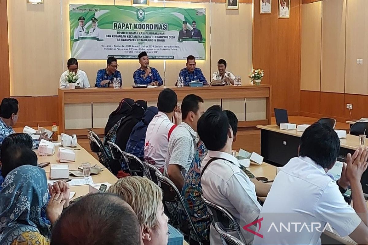 DPMD Kotim dorong pemerintah kecamatan perkuat pembinaan desa