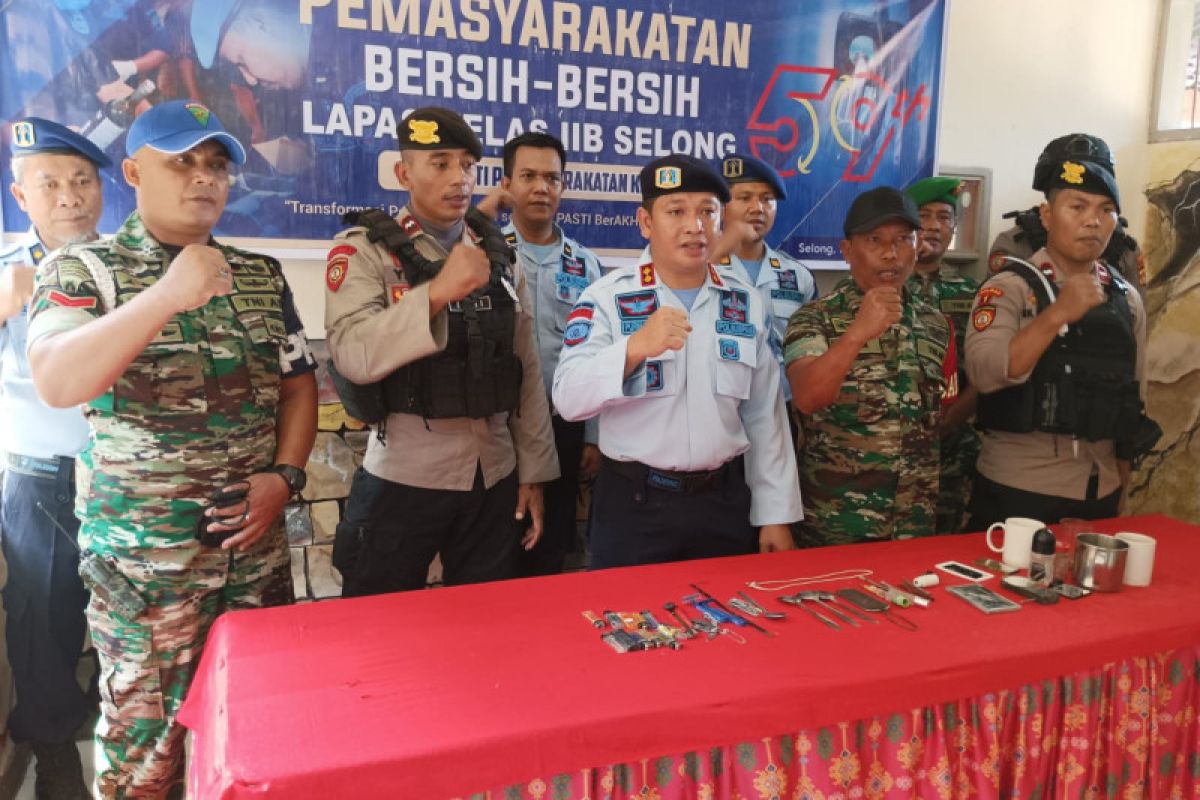 Lapas Kelas IIB Selong gelar razia gabungan bersama TNI dan Polri