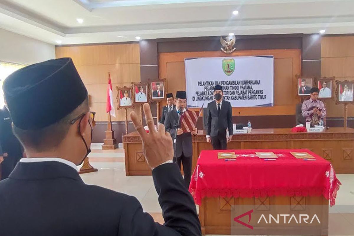 Bupati Bartim minta pejabat baru kenali tupoksi jabatan