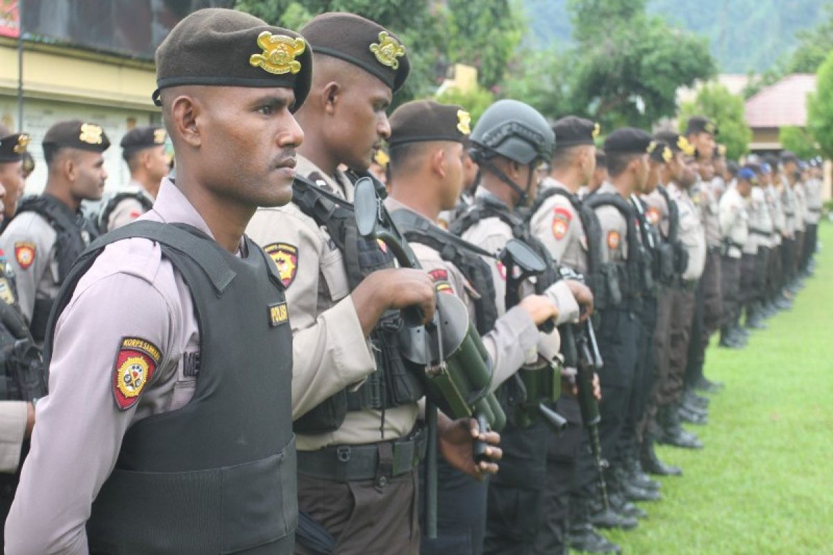 Ratusan personel Polres Jayapura siap amankan kunjungan Presiden RI