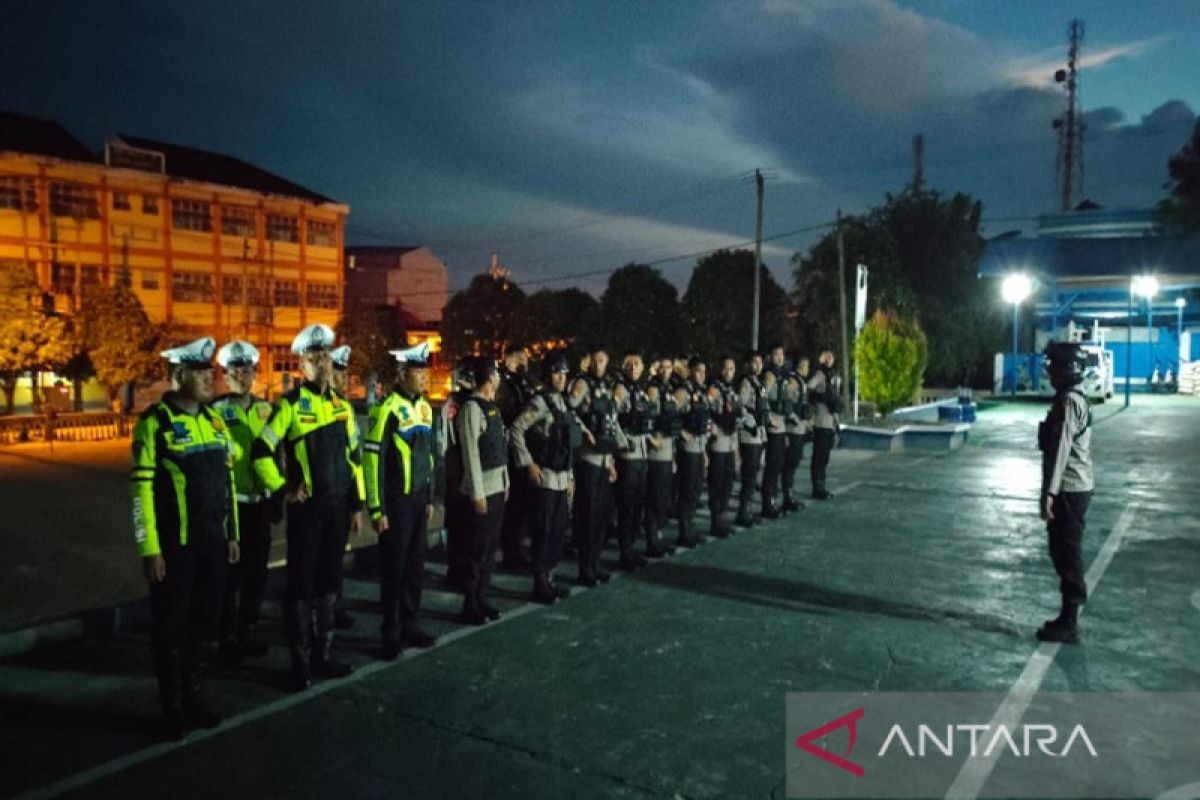 Polres Baubau mengamankan sembilan unit motor aksi balap liar