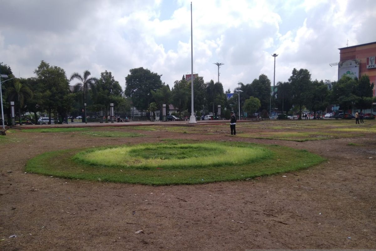 80 persen rumput Alun-alun Kudus rusak pasca Tradisi Dandangan