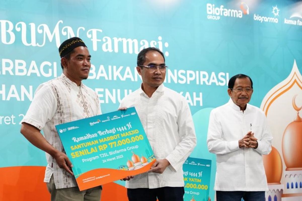 Marbot masjid peroleh berkah rezeki BUMN Farmasi