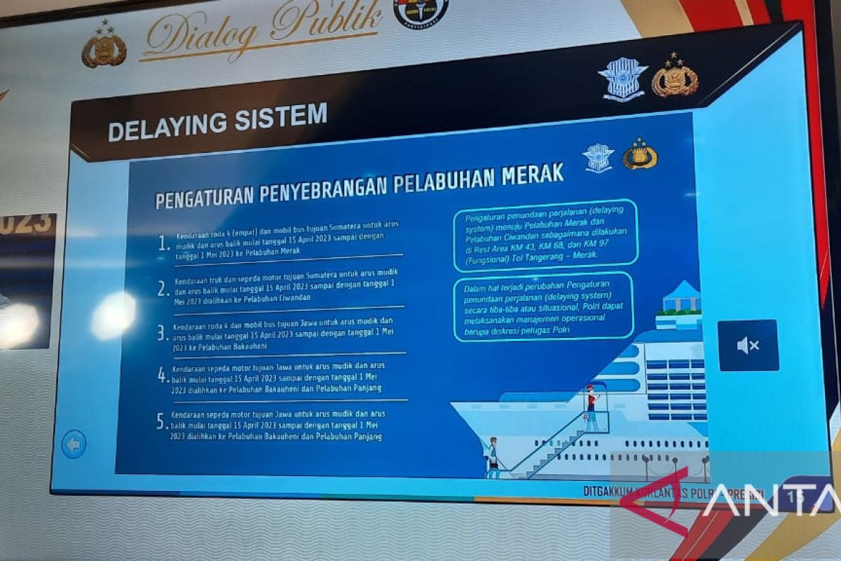 Polri-Kemenhub berlakukan delaying system di Pelabuhan Merak