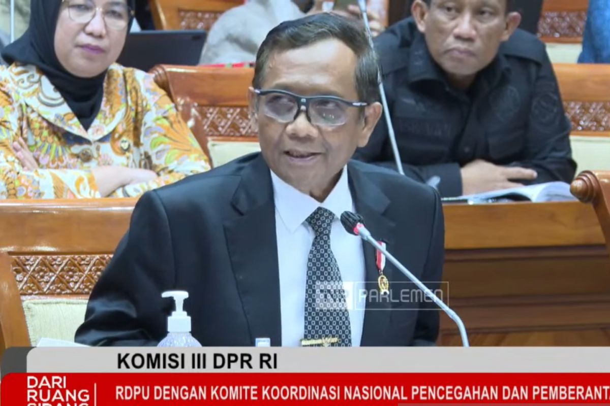 Mahfud bilang 491 entitas ASN Kemenkeu terlibat dugaan TPPU senilai Rp349 triliun