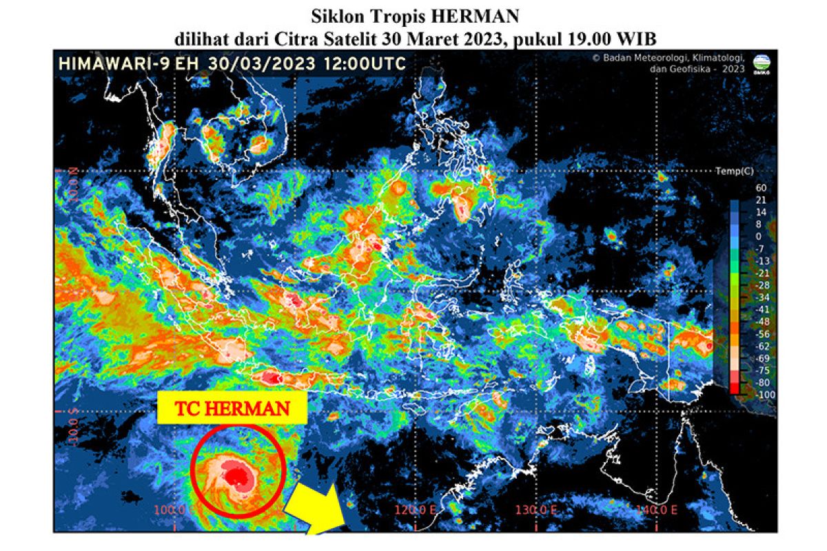 BMKG imbau warga Jateng selatan waspadai dampak Siklon Herman