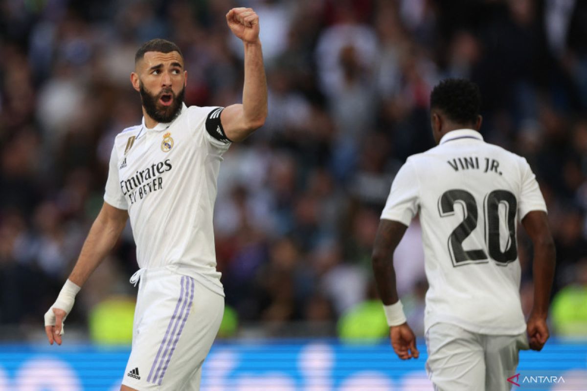 Benzema cetak 350 gol untuk Madrid