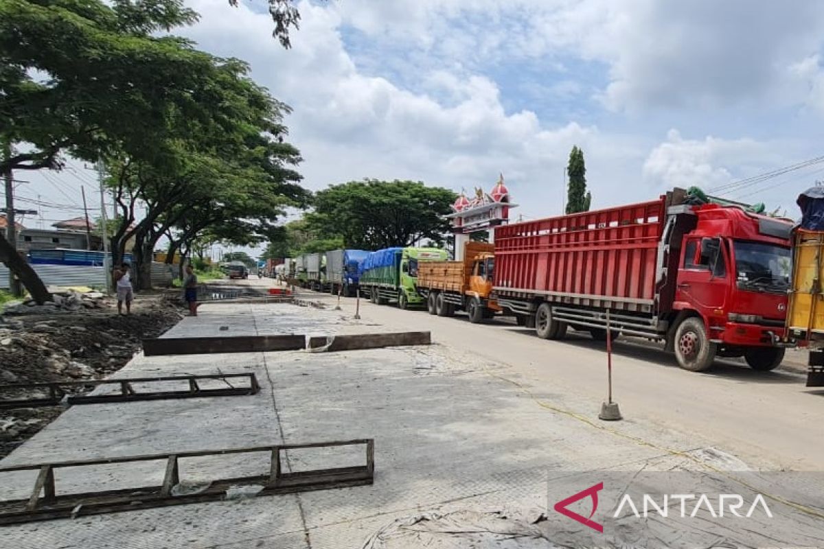 Macet parah di Pati, perbaikan tuntas H-10 Lebaran