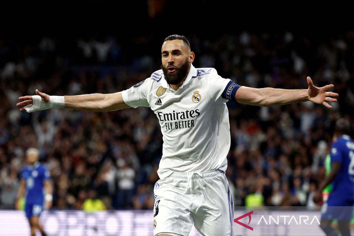 Benzema cetak 350 gol untuk Real Madrid