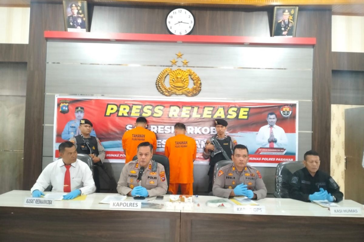 Jelang Lebaran, Polres Pasaman gagalkan peredaran tujuh paket besar sabu