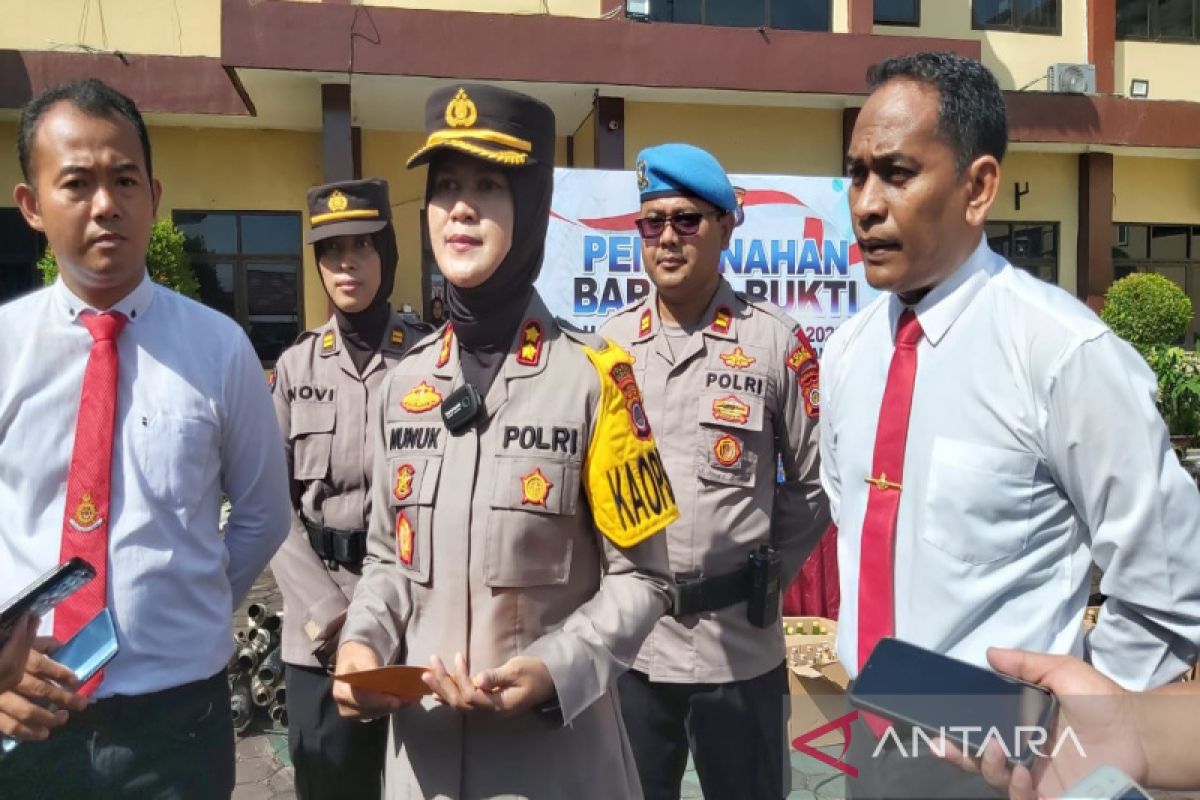 Polres Kulon Progo sita bubuk mesiu hasil Operasi Pekat 2023