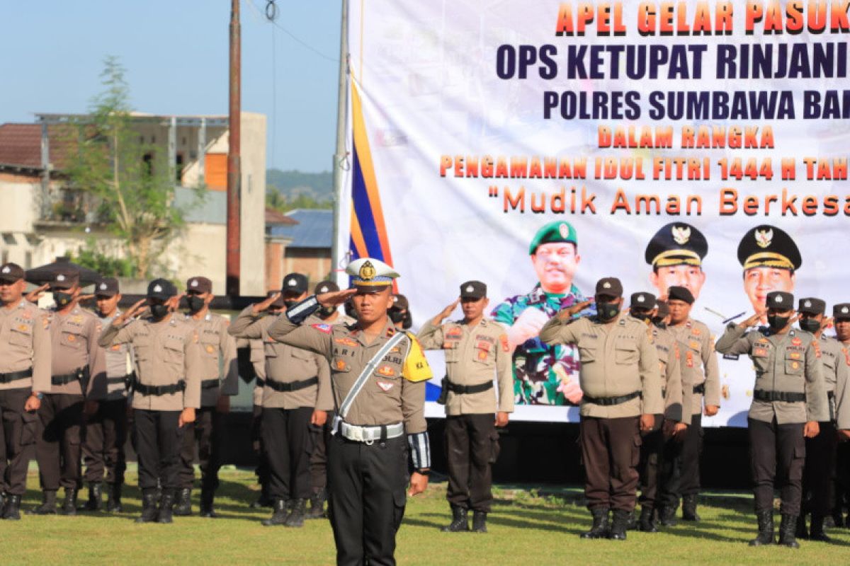 Polres Sumbawa Barat menggelar Operasi Ketupat Rinjani 2023