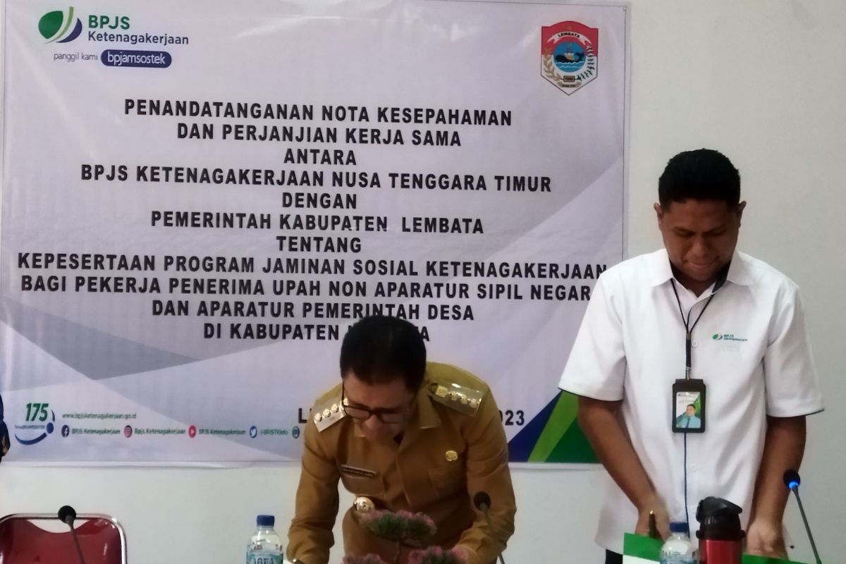 BPJAMSOSTEK - Pemkab Lembata komitmen lindungi perangkat desa