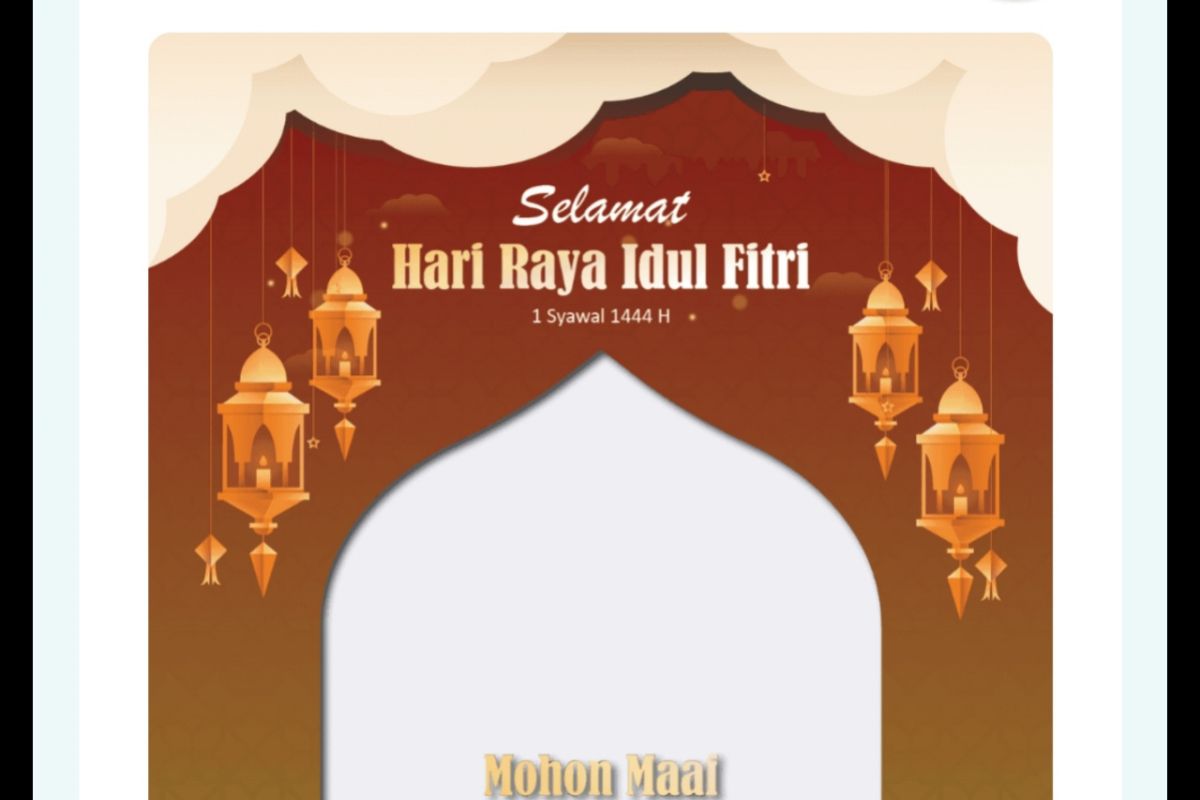 Berikut link Twibbon Selamat Idul Fitri 1444 Hijriah/2023, bisa diunggah di medsos