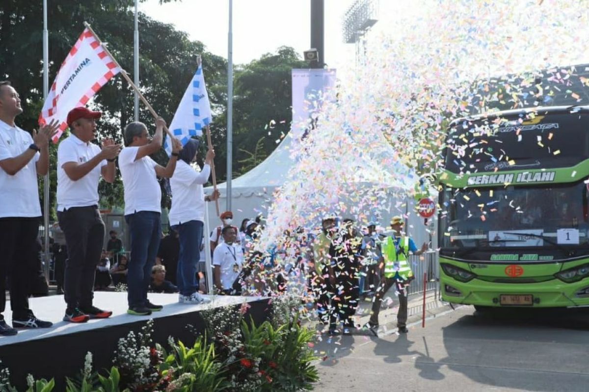 Pertamina berangkatkan 3.000 orang program Mudik Gratis