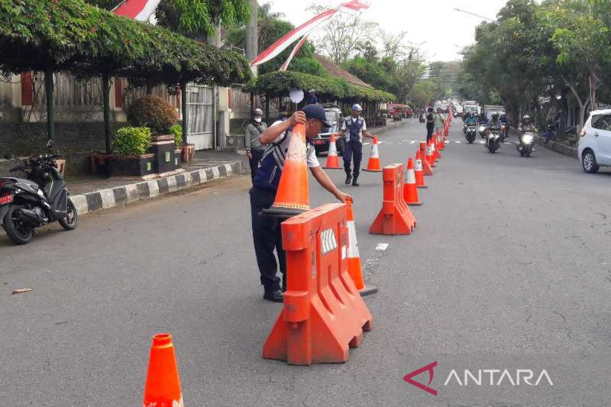 Kemacetan di Pasar Temanggung