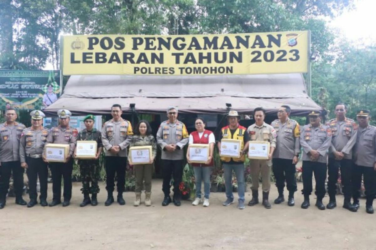 Kapolda Sulut tinjau Pos Pam di Tomohon