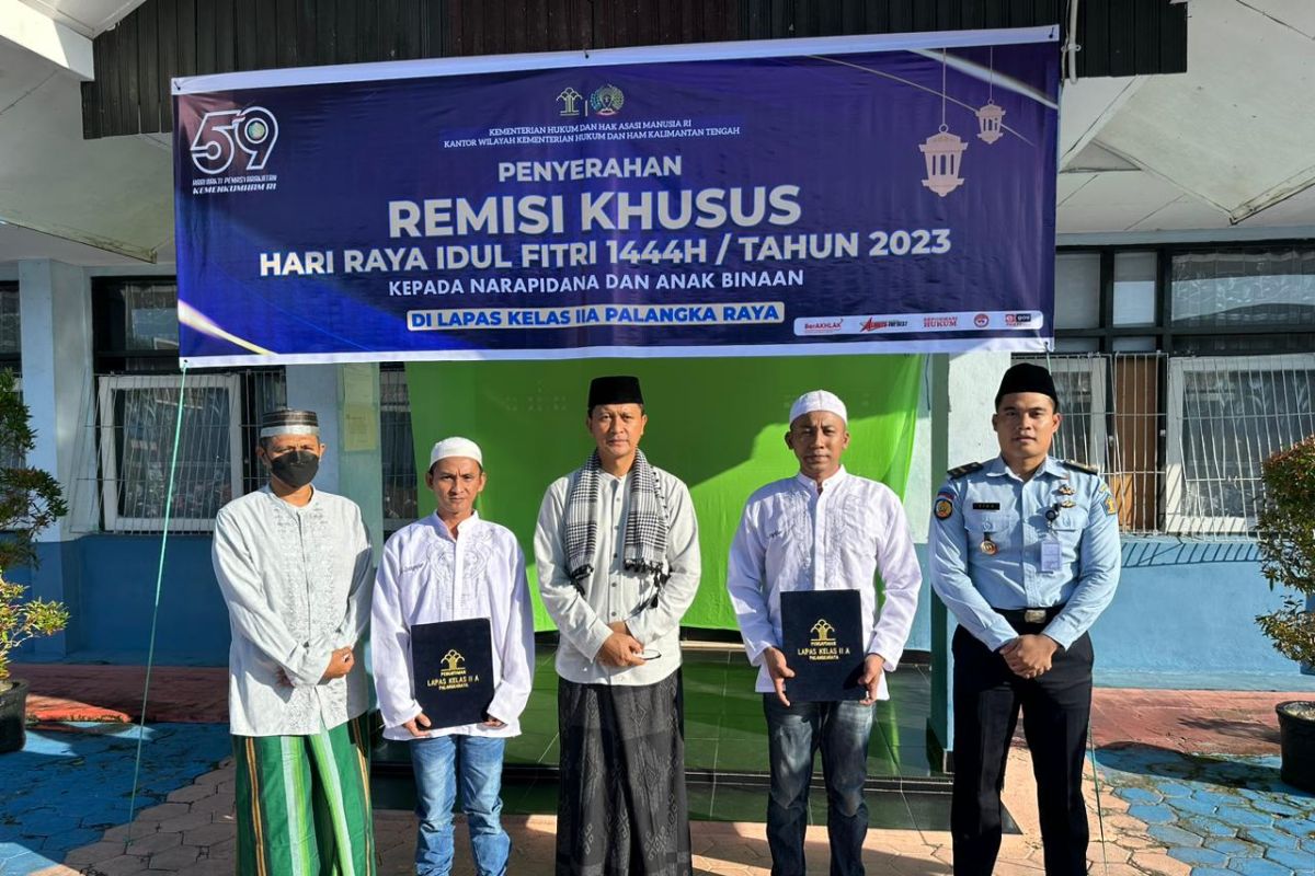 Ratusan narapidana Lapas Palangka Raya dapat remisi Idul Fitri 1444 H