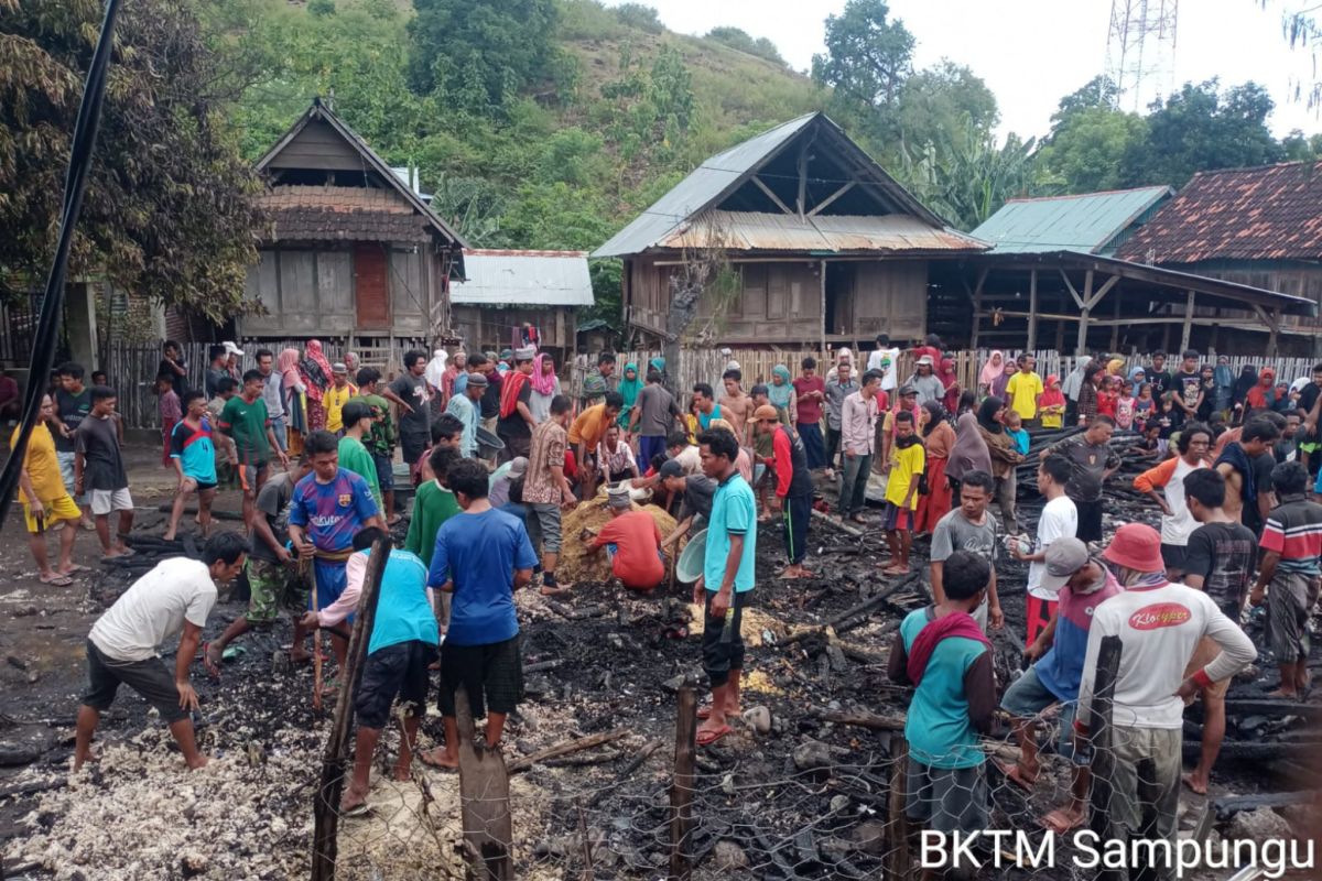 Lima rumah di Bima kebakaran hingga kerugian ratusan juta rupiah