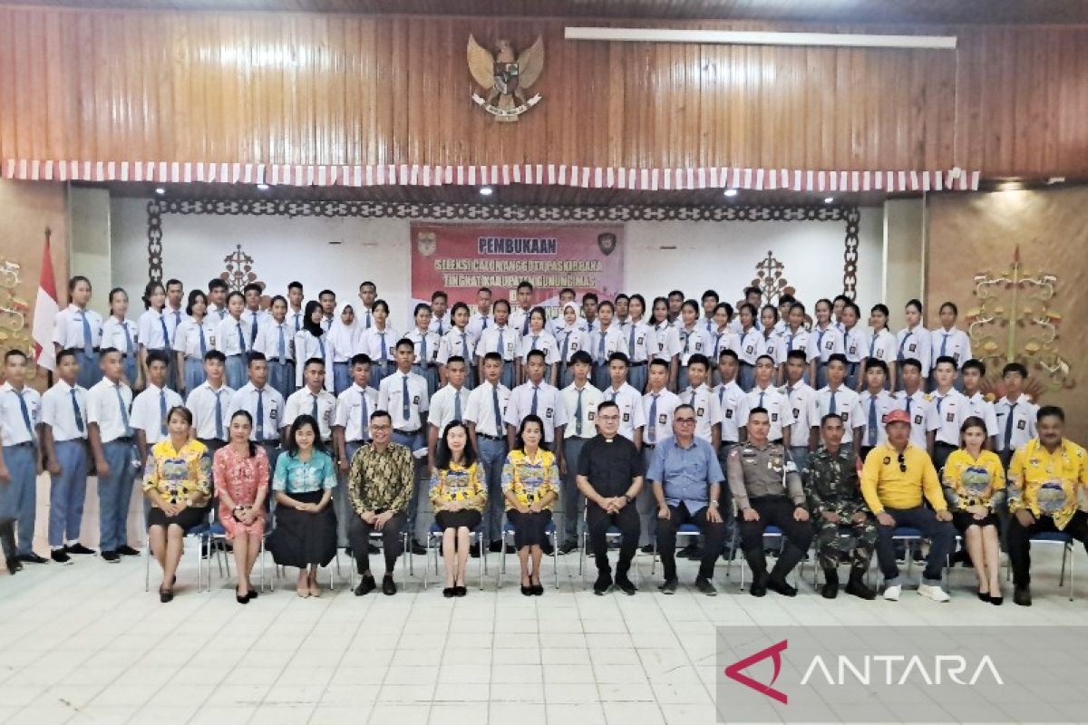 Puluhan pelajar Gunung Mas ikuti seleksi calon anggota Paskibraka