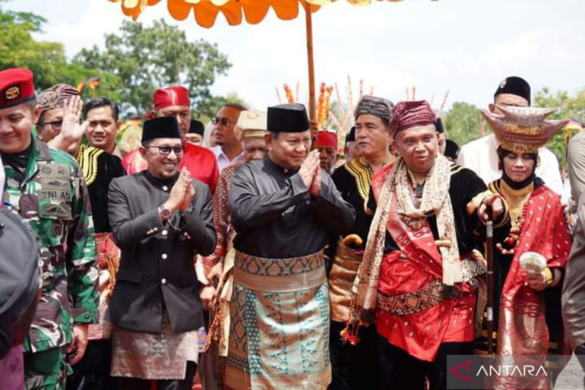 Bupati Eka Putra sampaikan terima kasih atas kehadiran Menhan RI di Tanah Datar