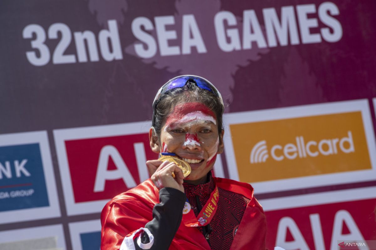 Nyanyi sunyi di balik hattrick emas atletik Indonesia di Angkor Wat