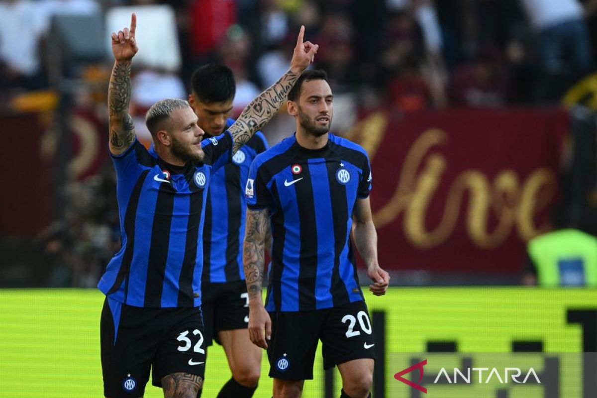 Inter Milan bekuk AS Roma dua gol tanpa balas di Stadion Olympico