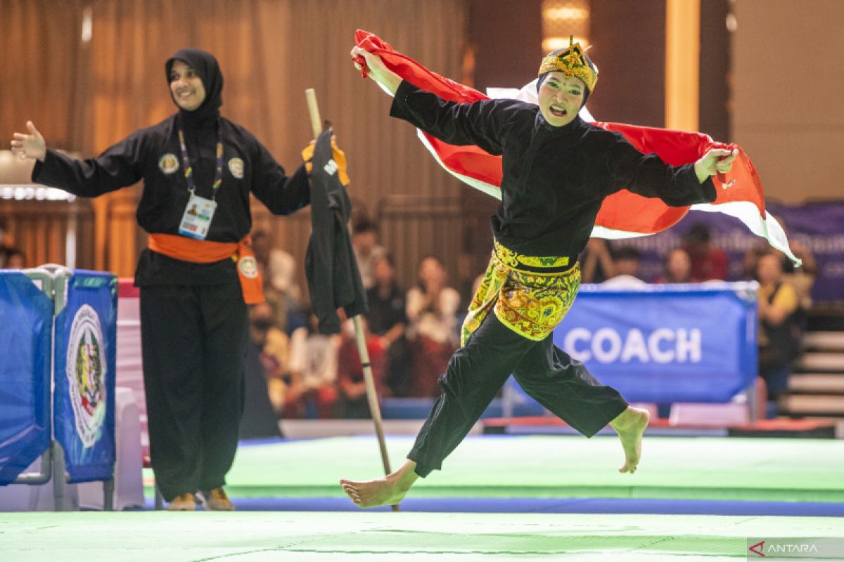 Pencak silat Indonesia rebut dua emas di Kamboja