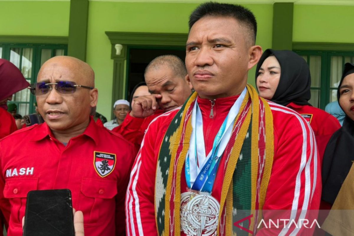 Juara dunia kempo Dirhamsyah sebut berkat doa masyarakat Indonesia