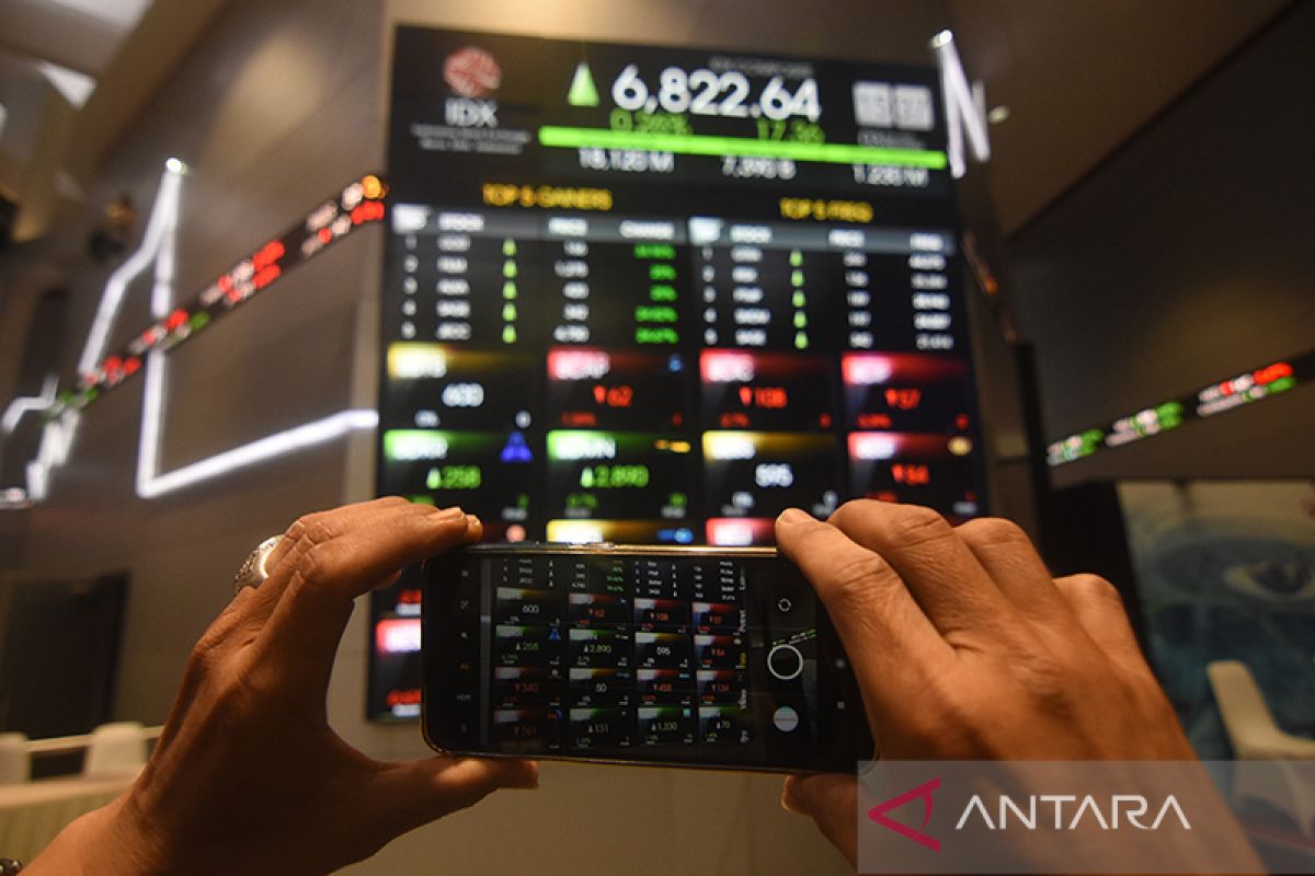 Harga saham hari ini melemah 24,73 poin