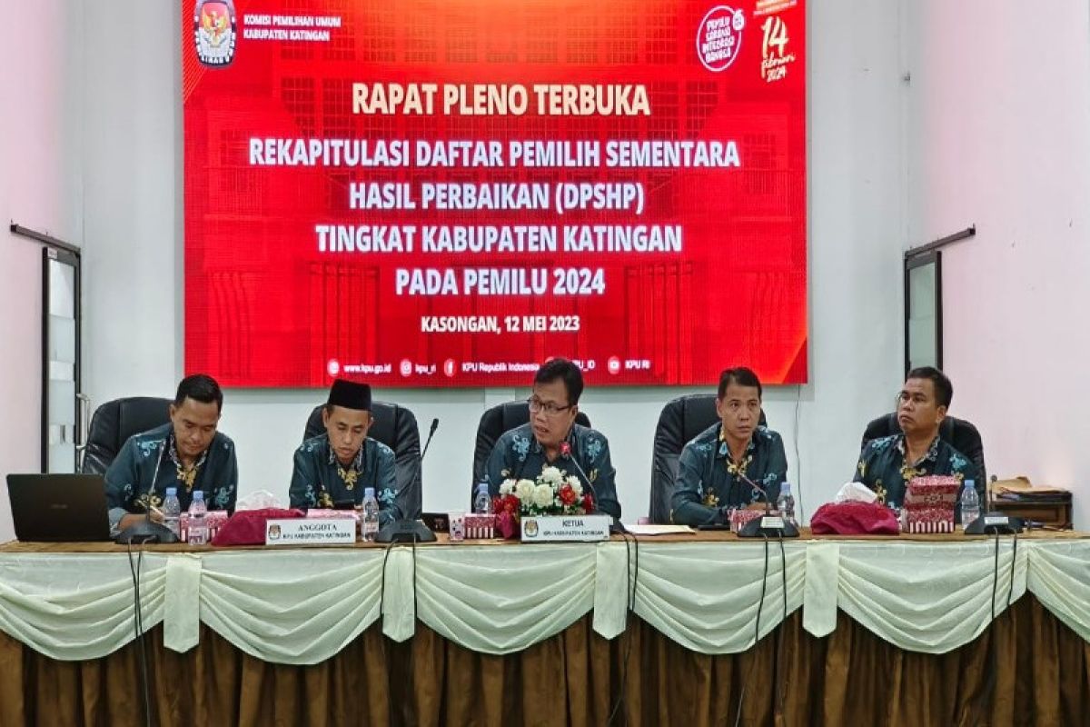 KPU Katingan tetapkan rekapitulasi DPS perbaikan 124.066 orang