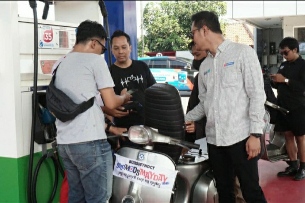 MyPertamina Solo Mods Mayday 2023 dukung komunitas Vespa