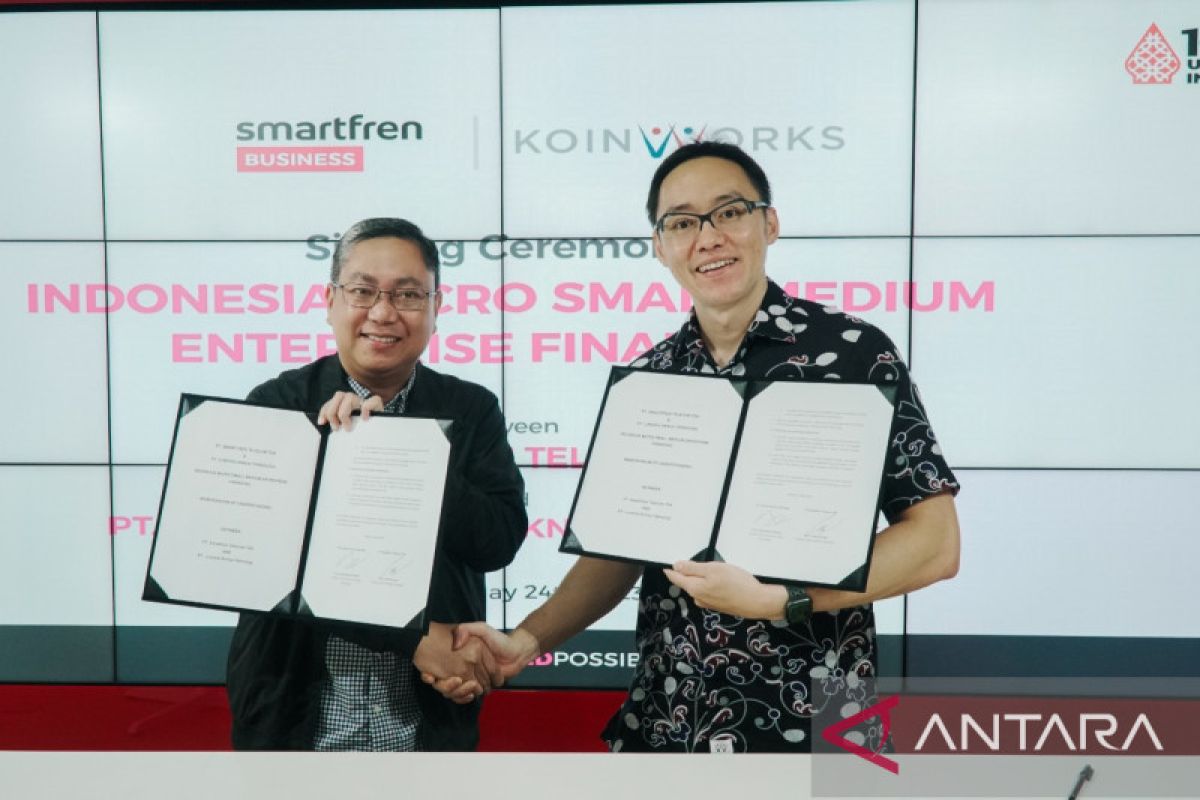 Smartfren Business dan KoinWorks teken nota kesepahaman untuk pembiayaan UMKM