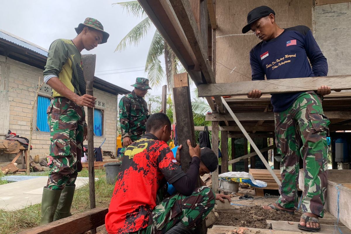 Dansatgas TMMD Tarakan optimis bedah rumah selesai tepat waktu