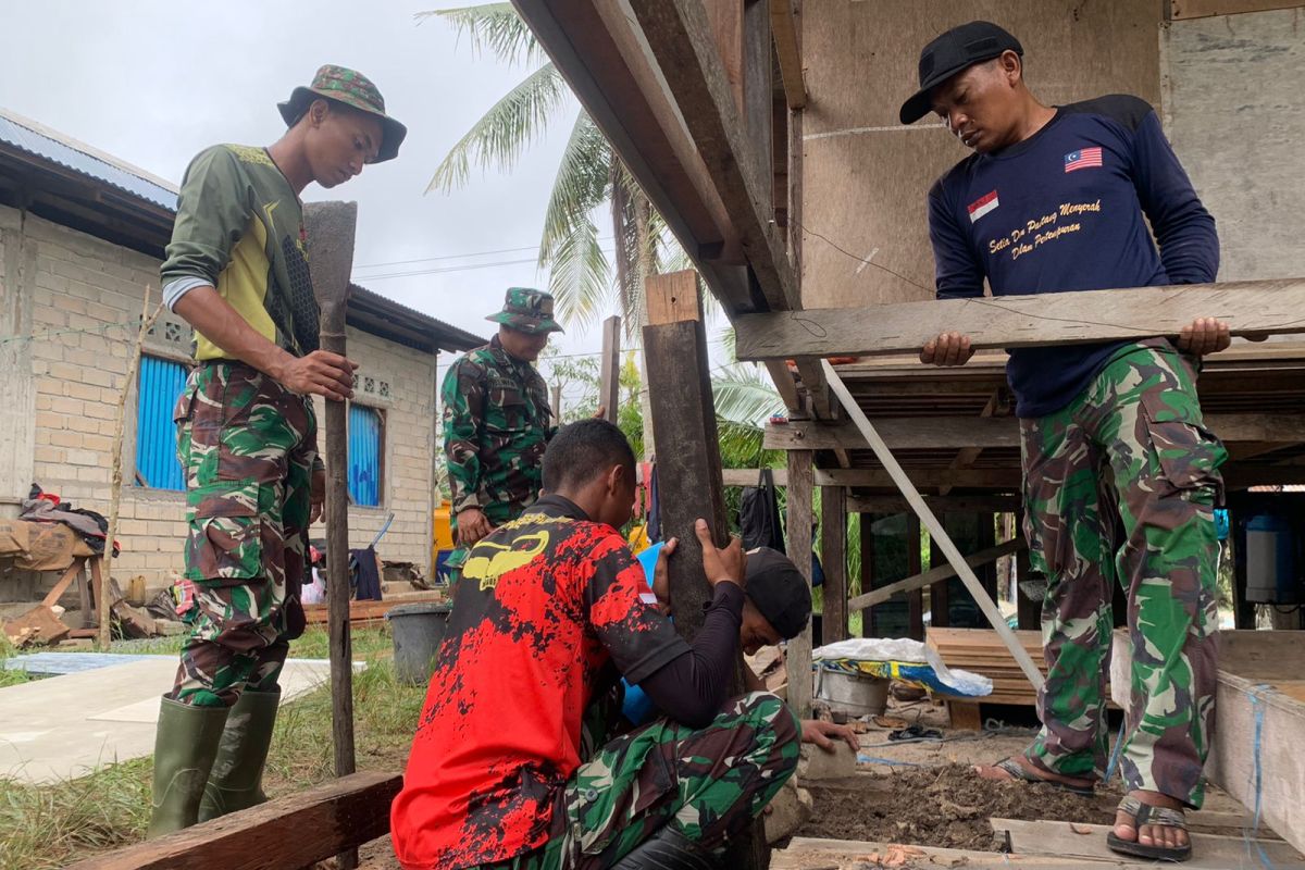 Dansatgas TMMD Tarakan optimis bedah rumah selesai tepat waktu