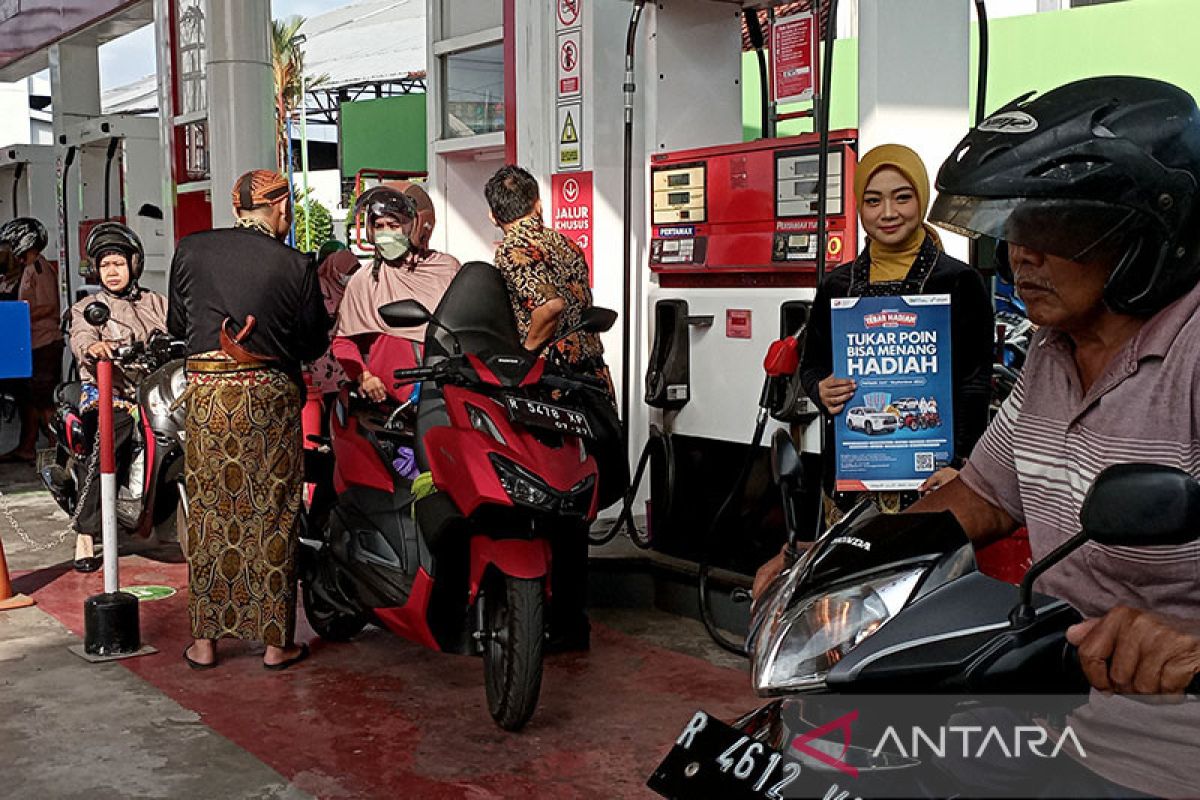 Pertamina  kampanye aplikasi MyPertamina untuk pembelian BBK di Cilacap