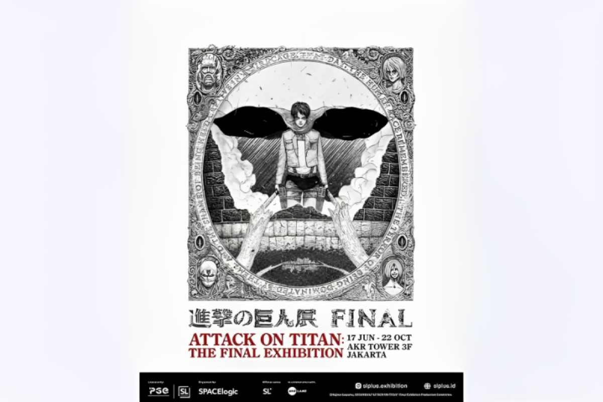 Pameran "Attack on Titan: The Final Exhibition" hadir mulai 17 Juni