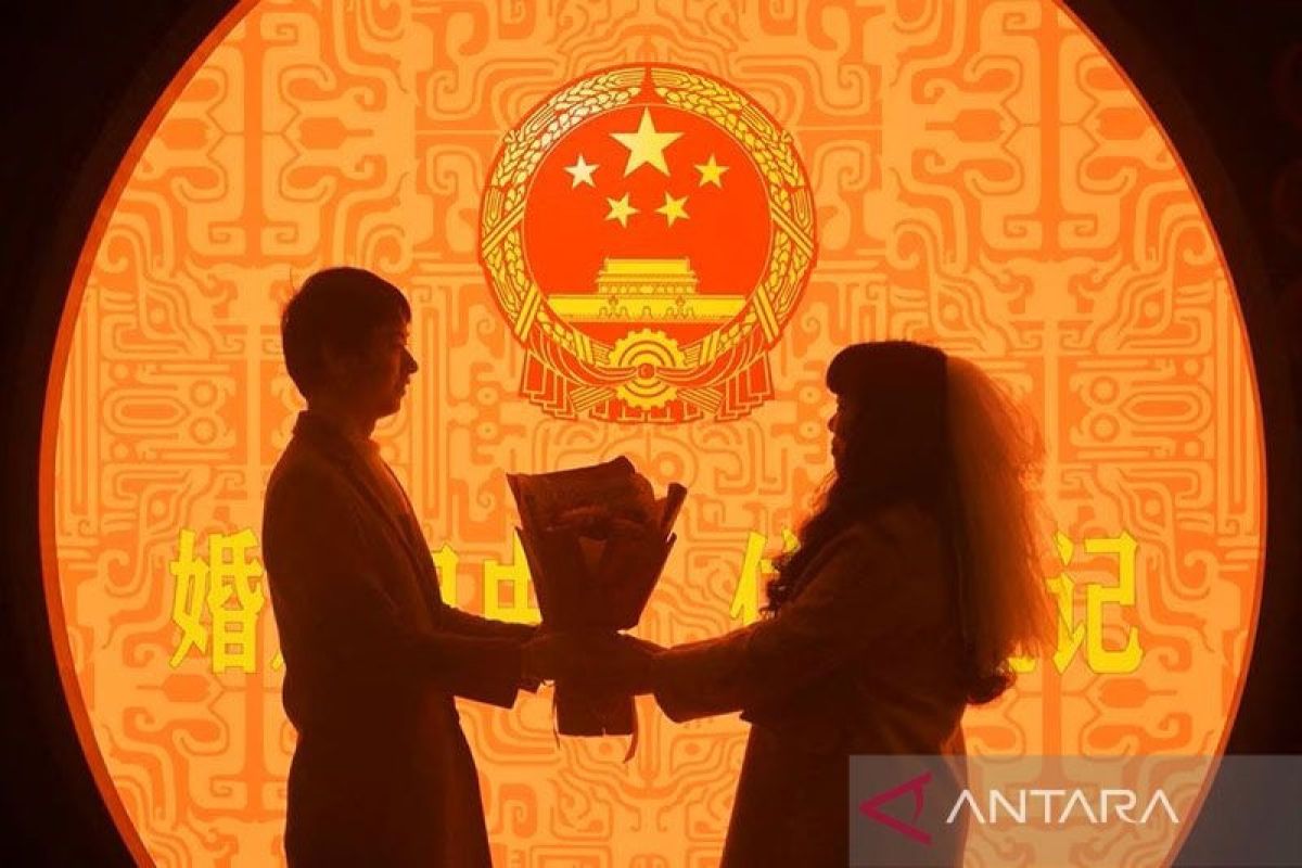 Tingkat pernikahan di China pada 2022 jatuh ke rekor titik terendah