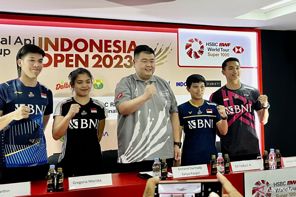 240 pebulu tangkis dunia siap berlaga di Indonesia Open 2023