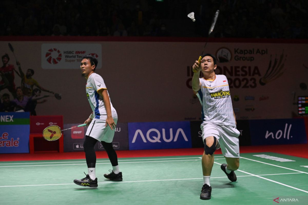 Ganda putra Indonesia pastikan satu tempat di semifinal Japan Open